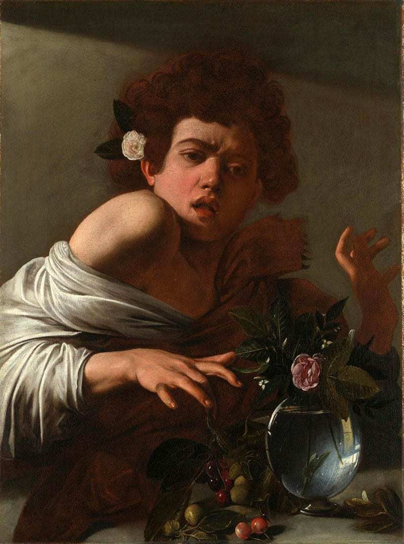 Boy Bitten by a Lizard by Caravaggio 1593-4