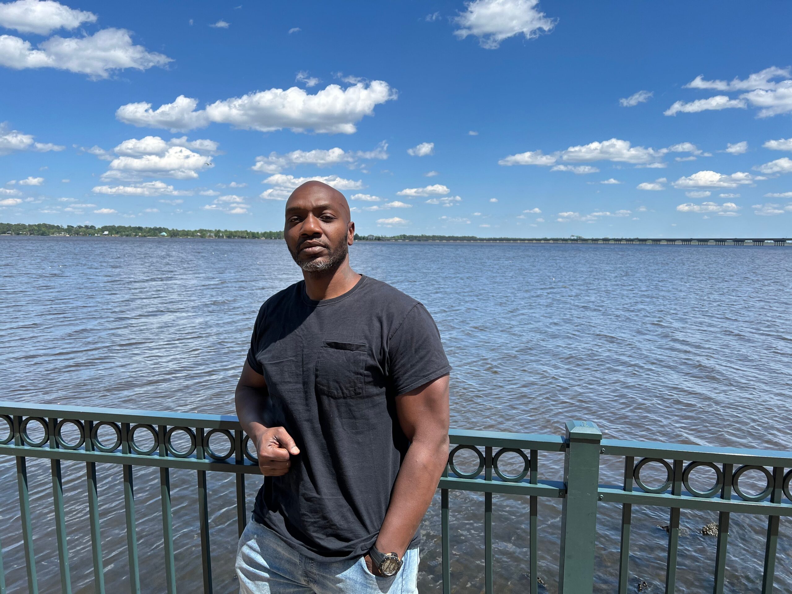 Kevin Slade in New Bern, North Carolina. Slade had hoped to vote in future elections, but a court decision makes that impossible for now.