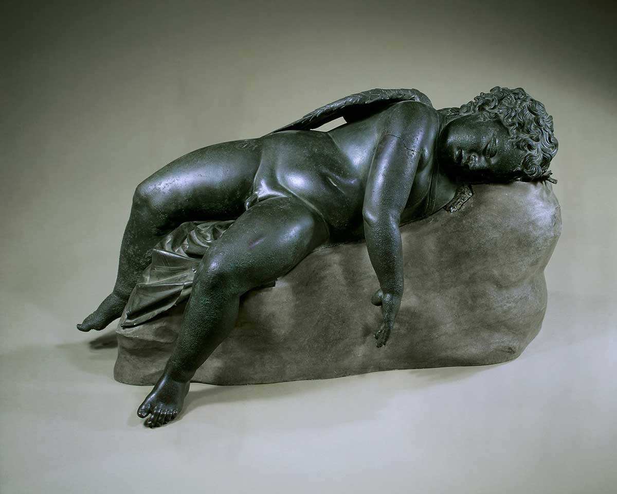 eros sleeping sculpture