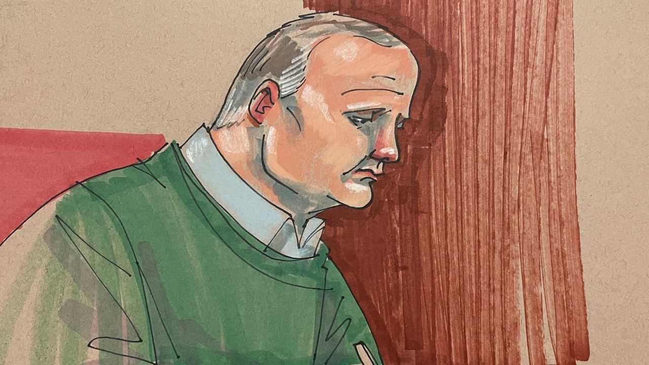 Robert Bowers takes notes in court on Monday.