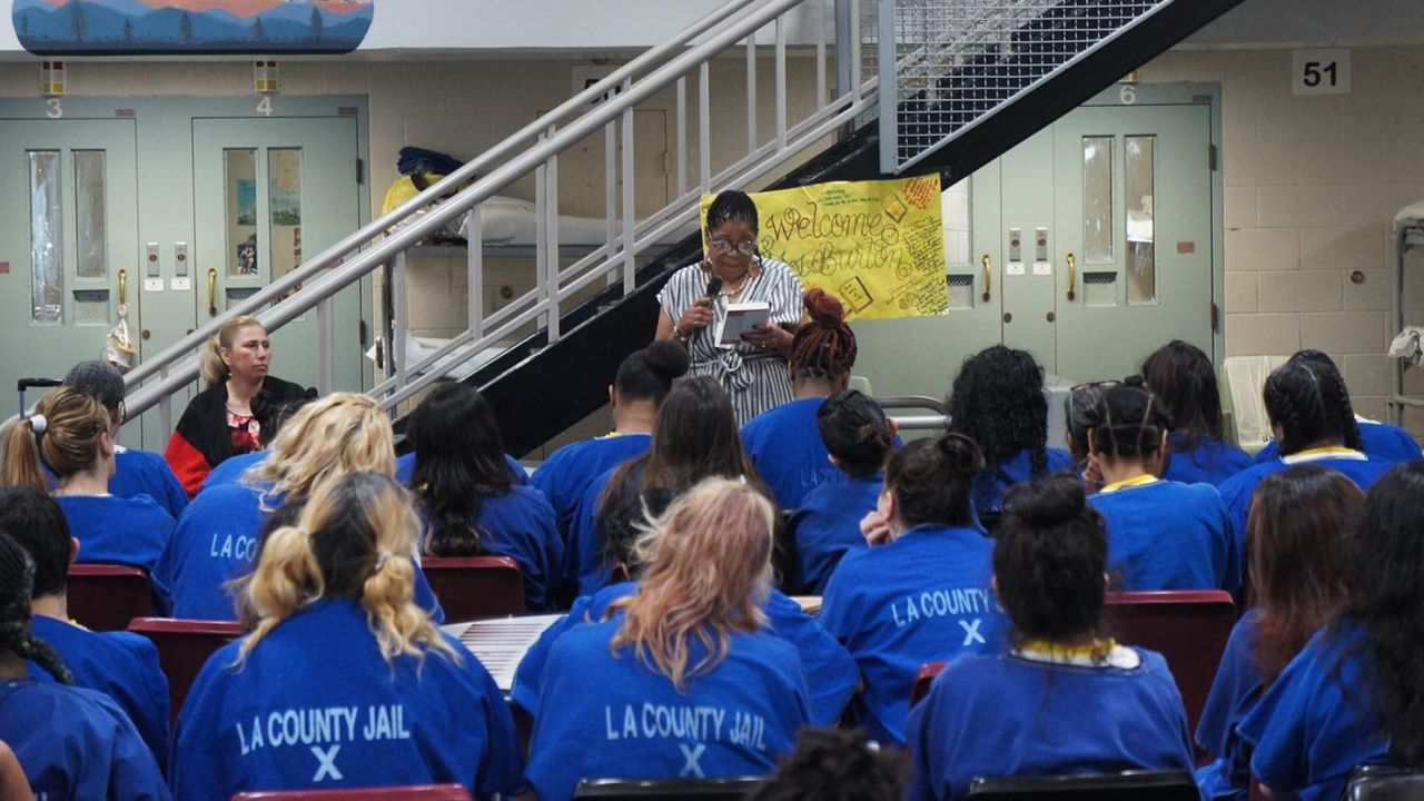 CNN Hero Susan Burton shares her personal story with a group of incarcerated women in Los Angeles. 