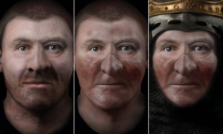 Facial reconstructions of Robert the Bruce.