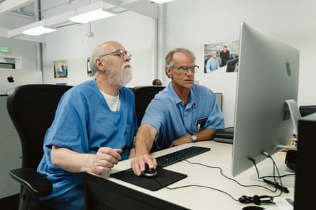 two men at computer