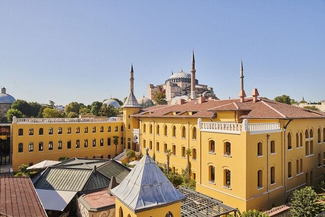 Sweepy view of Istanbul's Four Seasons Hotel