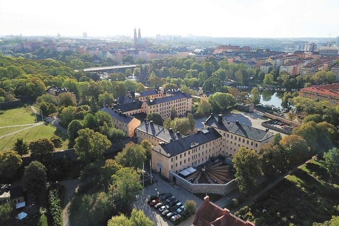 Exterior of the Långholmen Hotel in Stockholm