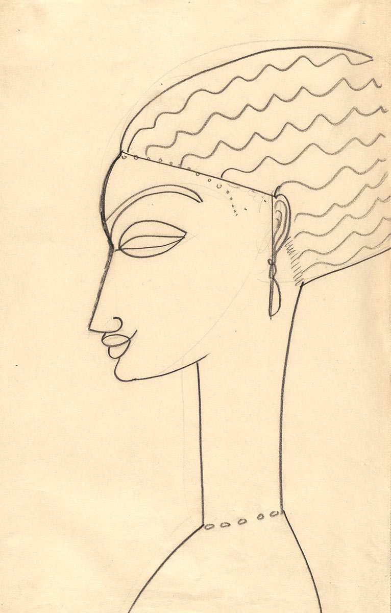 amedeo modigliani woman drawing 1910