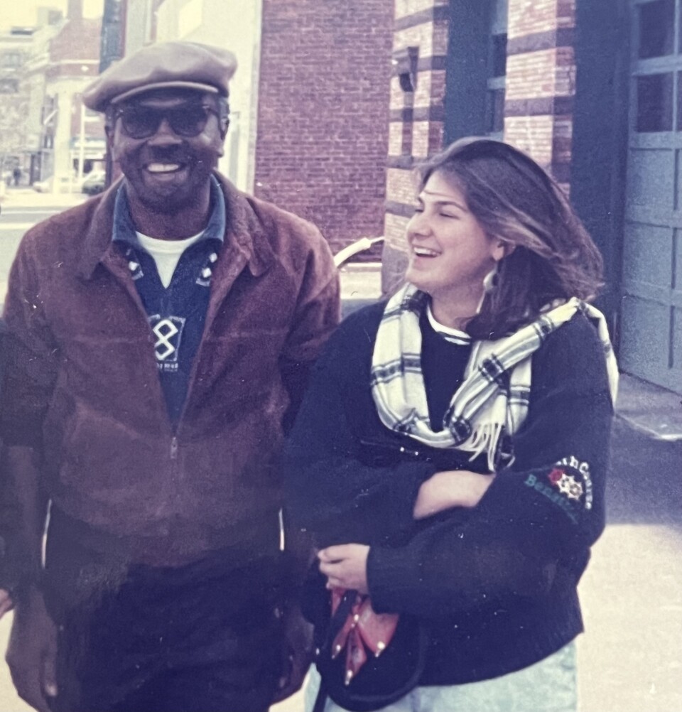 Etheridge Knight and Jenifer McKim in late 1980s.