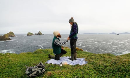 Hannah Sutton on Maatsuyker Island.