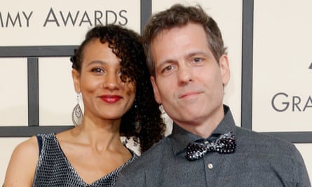 Marilena Delli Umuhoza and Ian Brennan at the 2016 Grammy awards.