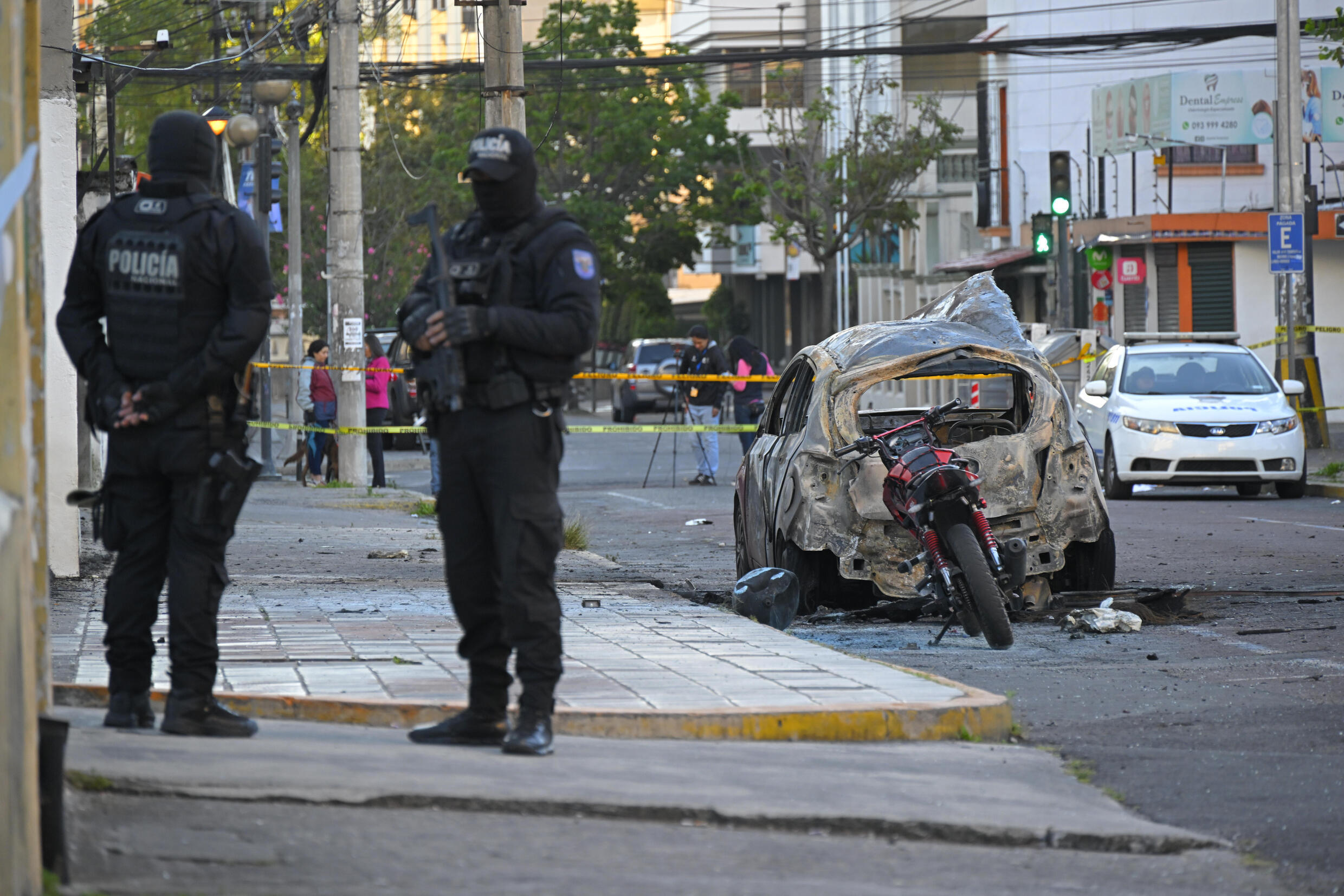 Drug gangs, which use prisons as operations centers, also face off in the streets of Ecuador, where the homicide rate rose to a record 26 per 100,000 inhabitants in 2022, almost double the previous year