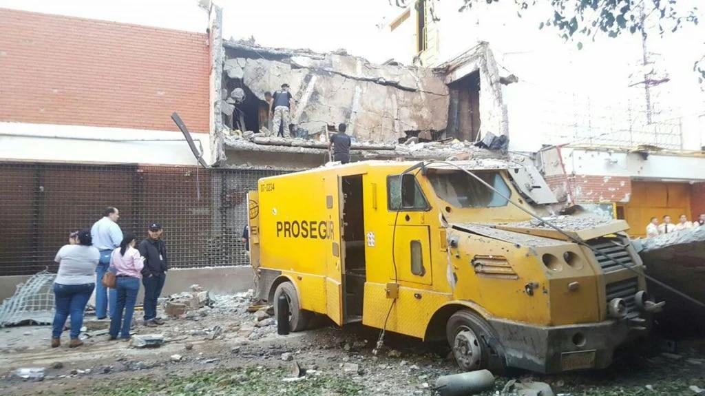 Así quedó la sede de Prosegur en Ciudad del Este