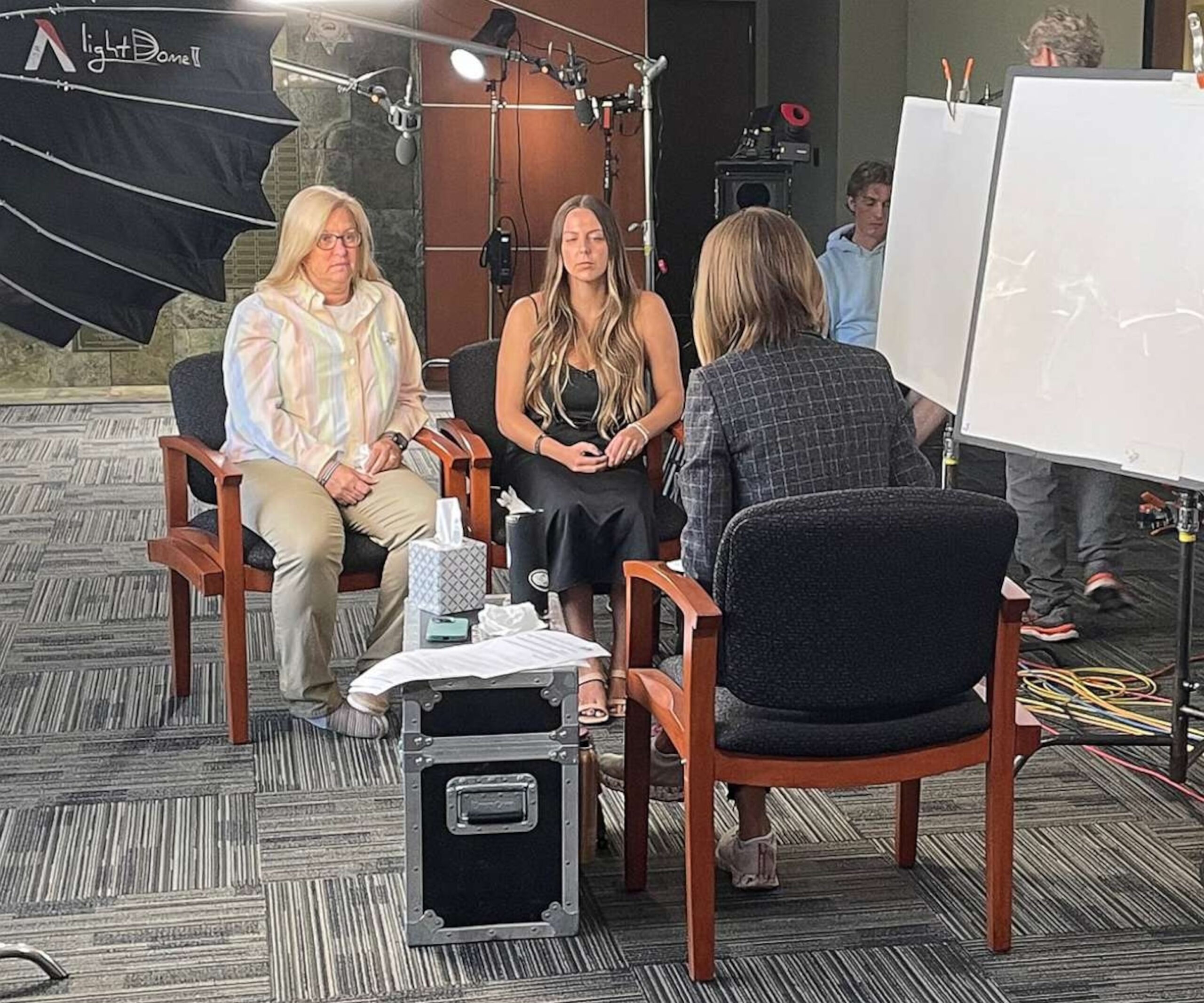 PHOTO: Kim Clinkunbroomer, the mother of slain Los Angeles County sheriff's deputy Ryan Clinkunbroomer, speaks to ABC News in an exclusive interview.