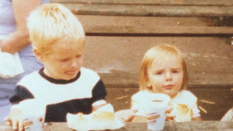 Aaron Graham and Cherrie Nichol as children