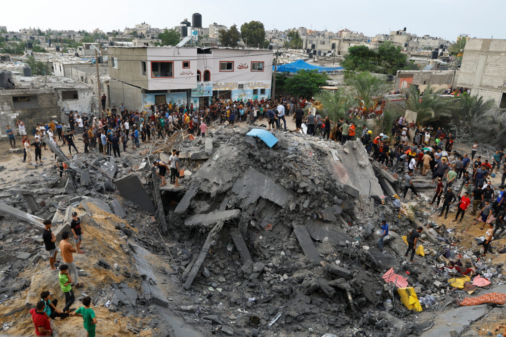 Aftermath of Israeli strikes