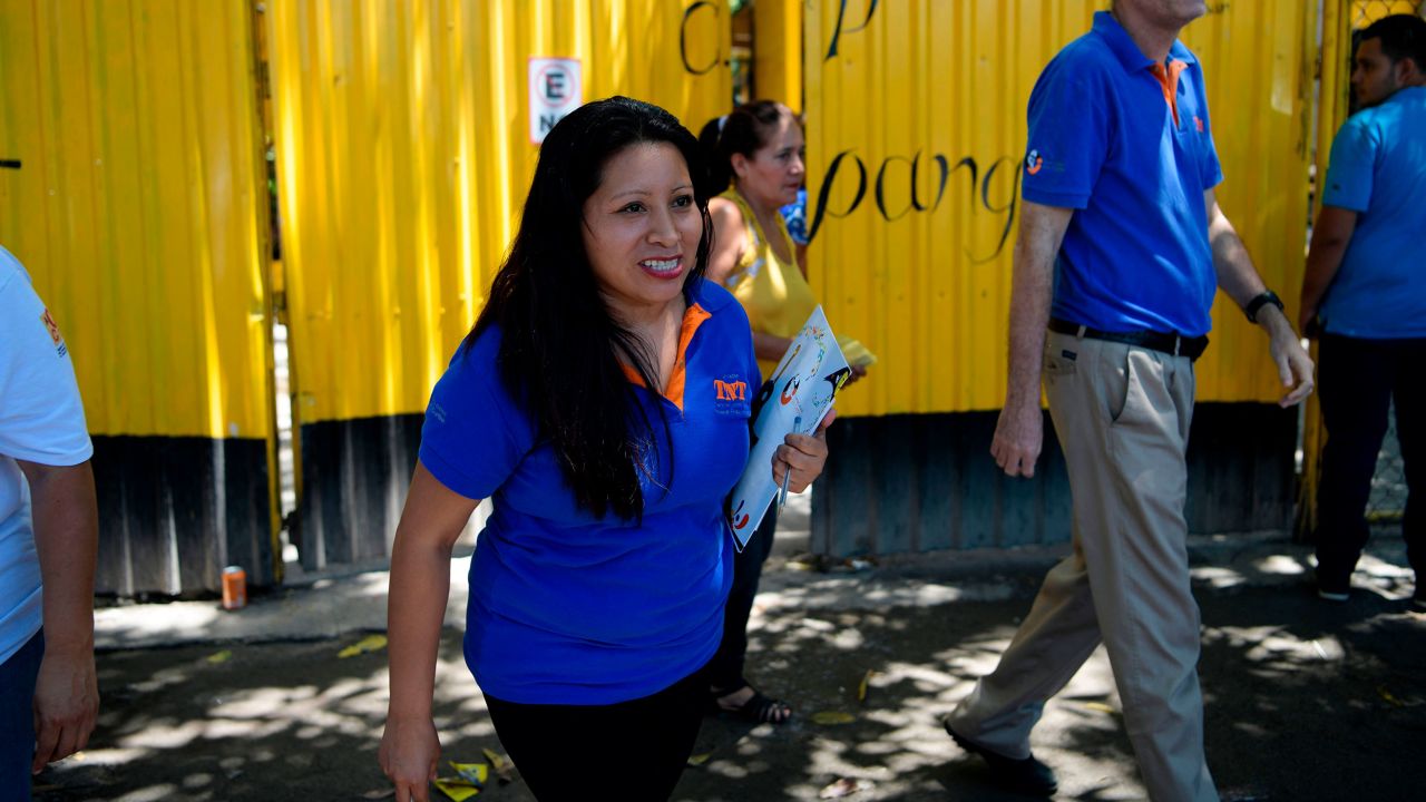 Salvadoran Teodora Vasquez exits the women's rehabilitation centre after visiting inmates in Ilopango, El Salvador, on August 24, 2018. - Argentine Senate's recent rejection of an abortion law instead of silencing the debate, it stirred it up as never before in Latin America, where its free practice is mostly criminalized and where only one in four abortions is safe. According to estimates by the World Health Organization (WHO) and the Guttmacher Institute, each year about 760,000 women in the region must receive medical care for complications of unsafe abortions, such as hemorrhage and infections. (Photo by MARVIN RECINOS / AFP)        (Photo credit should read MARVIN RECINOS/AFP via Getty Images)