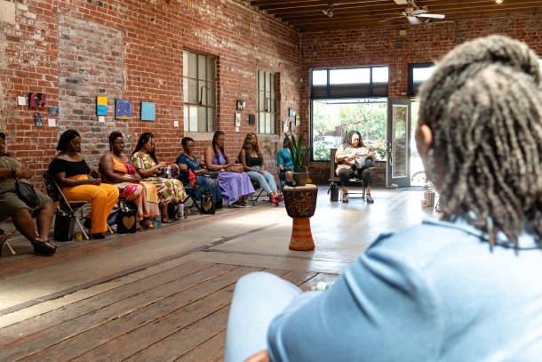 While based in Stockton, Toni McNeil is in Sacramento often. This summer McNeil collaborated with Brickhouse Gallery & Art Complex Curator Barbara Range and Be Love Holistic’s Teah Hairston as part of a series of discussions called, “When a Black Woman Speaks.”  Louis Bryant III, OBSERVER