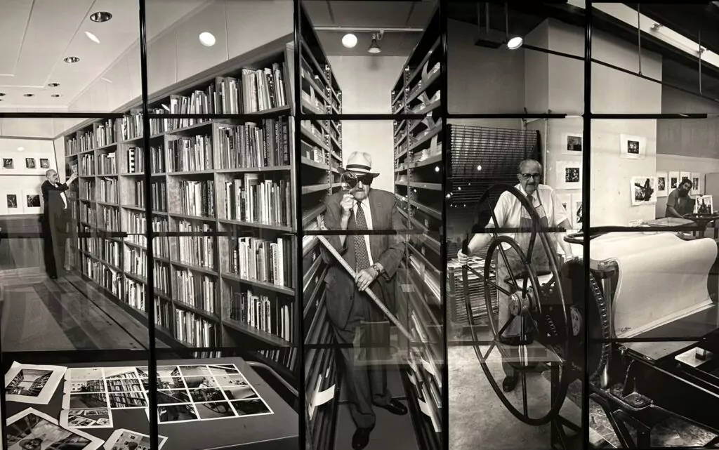 Photographer Stu Levy's triptych of of Gordon Gilkey captures the arts educator during his tenure at the Portland Art Museum.