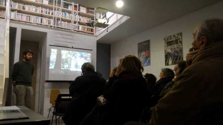 Khaled speaking at an event in Rome