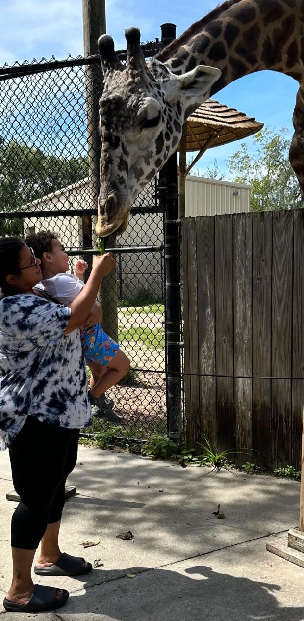 Maria Valdivieso sent her incarcerated son photos of his two-year-old feeding a giraffe at the zoo.