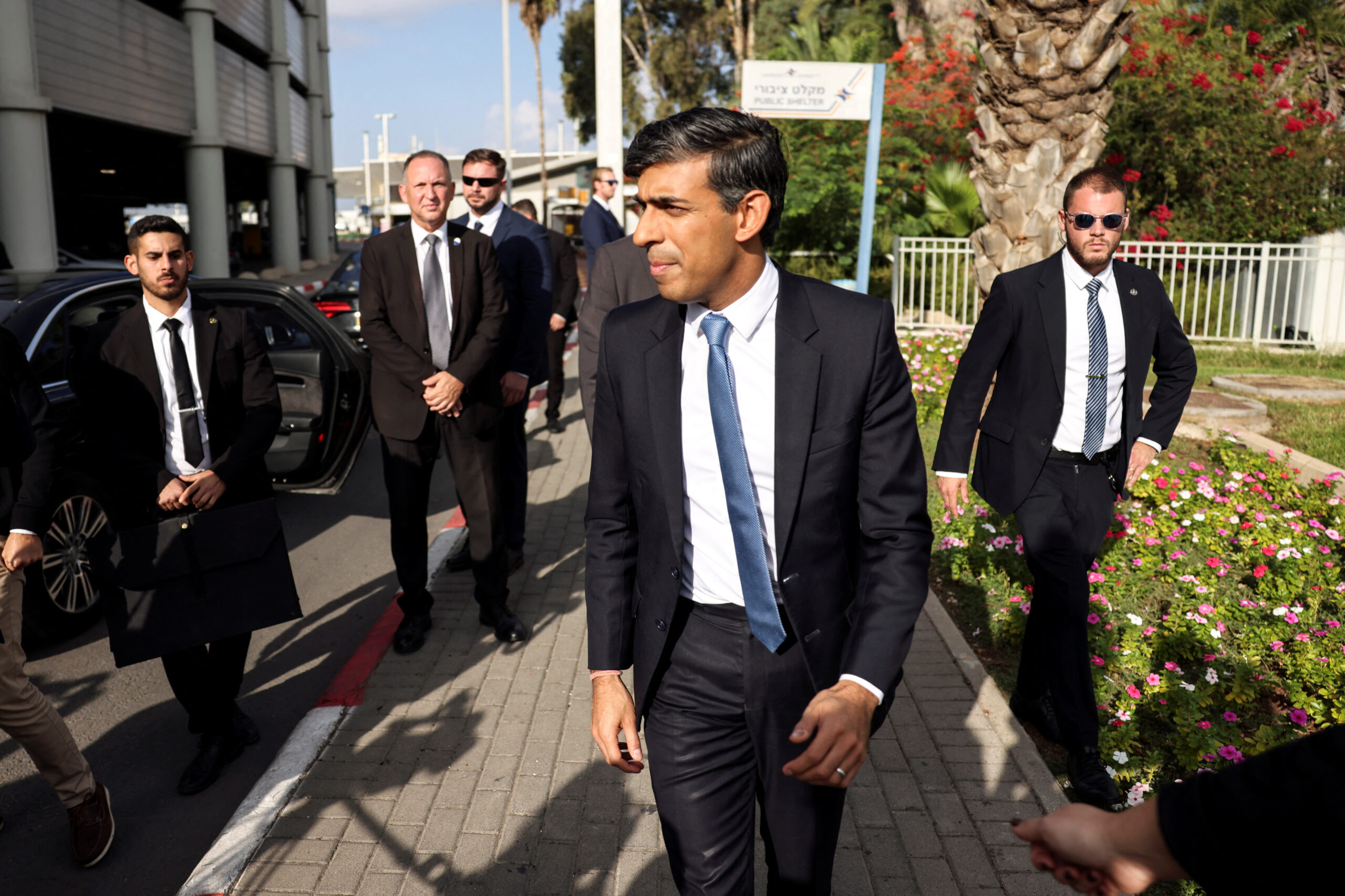 British Prime Minister Rishi Sunak visits Israel