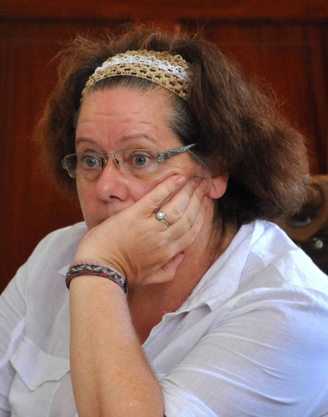 Lindsay Sandiford is awaiting her death on death row after she was caught smuggling cocaine into Indonesia. Credit: SONNY TUMBELAKA/AFP via Getty Images