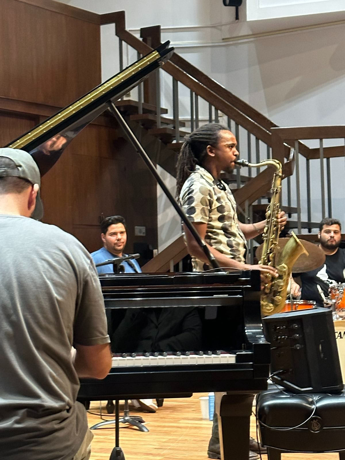 Musicians performed on the Lyman Hall stage the evening of October 7. 