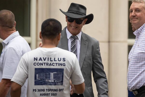 Founder and former president and CEO of Navillus Dónal O’Sullivan outside Brooklyn Federal Court, New York, in June. Mr O'Sullivlan begins his sentence at Federal Prison Camp Pensacola in Florida today. Picture: Yuki Iwamura