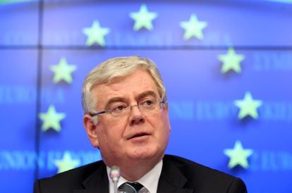 Eamon Gilmore in Brussels, in a file image.