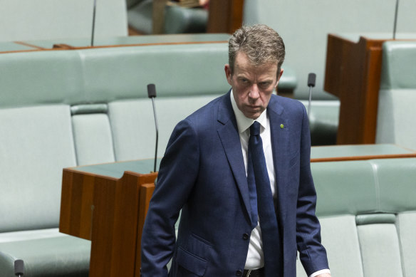 Shadow immigration minister Dan Tehan in the House of Representatives today.