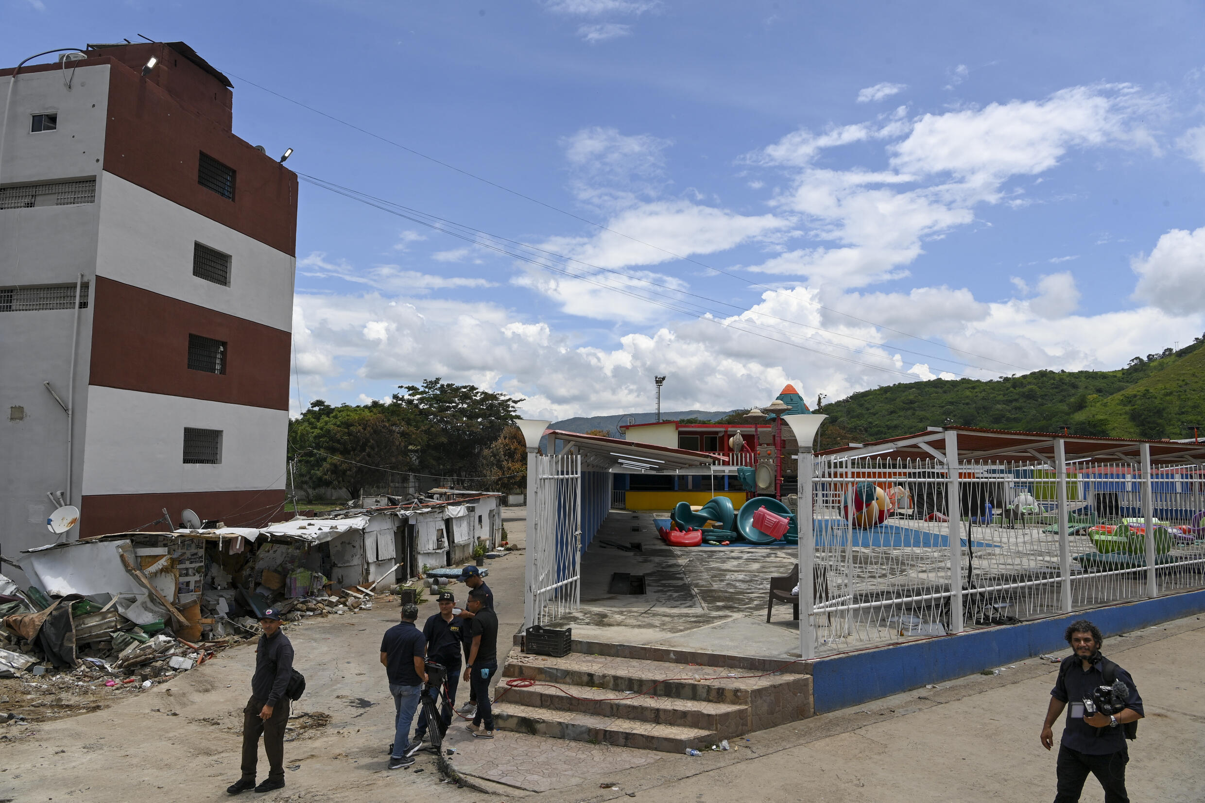 One of the prisons had a pool