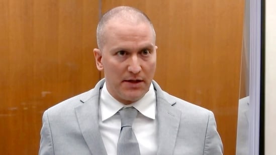 FILE - Derek Chauvin, the former Minneapolis police officer convicted of murdering George Floyd, was stabbed by another inmate and seriously injured Friday, Nov. 24, 2023, at a federal prison in Arizona, a person familiar with the matter told The Associated Press. (Court TV via AP, Pool, File)(AP)
