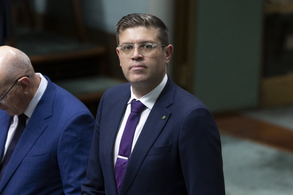 Member for Bennelong Jerome Laxale in question time today. 