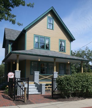 The exterior of the Christmas Story House and Museum in Cleveland, where the classic holiday movie was made, is open to public tours and overnight stays.