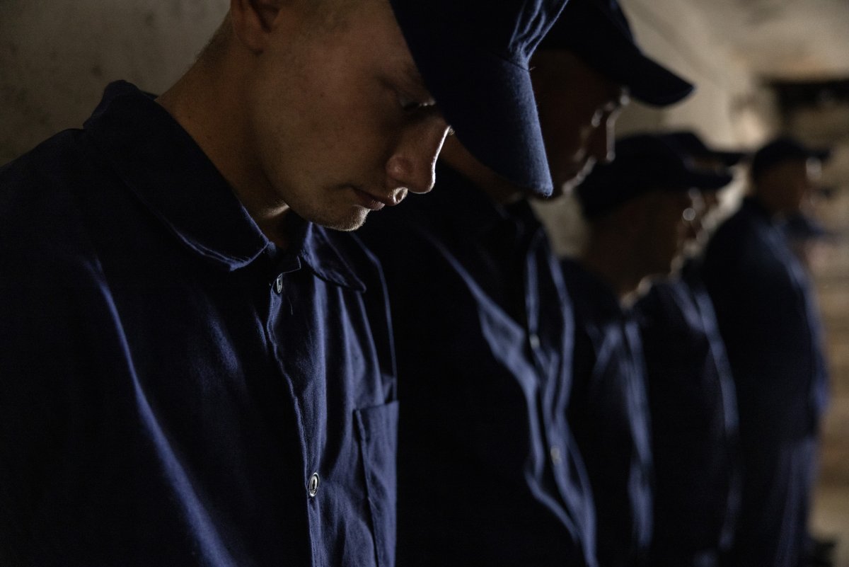 Russian POWs, including Storm-Z Russian prisoners