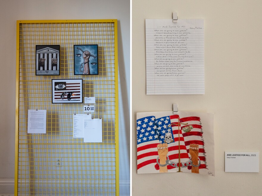 Watercolor paintings, mixed media collages and colored pencil portraits are now hanging in Lincoln's Cottage.