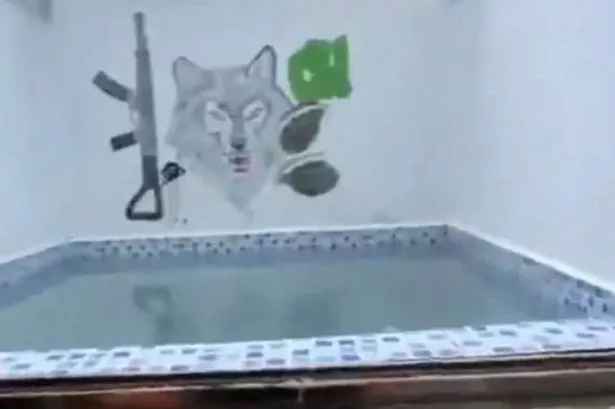 The swimming pool in the jail