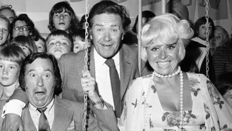 Getty Images Jack Douglas, Peter Butterworth and Barbara Windsor