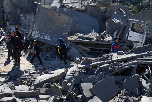 Gaza wreckage