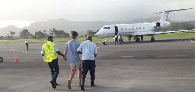 The moment when FBI tracked him down in the Pacific islands of Vanuatu after he spent six months on the run