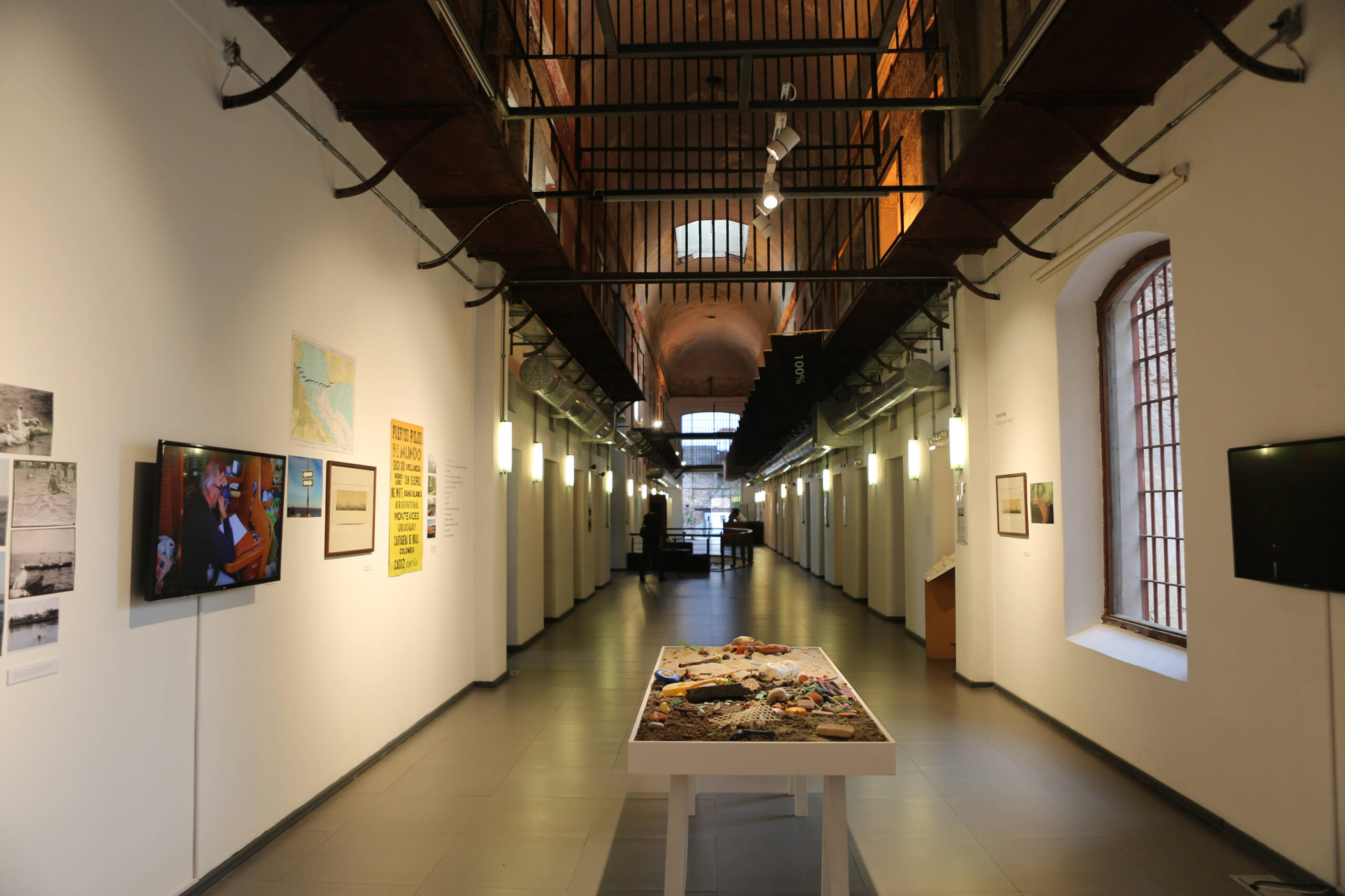 View of a wing of the former Miguelete Prison which housed inmates from 1888 until 1986 and that has been transformed into the Contemporary Art Space (EAC), in Montevideo, Uruguay, March 22, 2018. EPA-EFE/Sarah Yañez-Richards