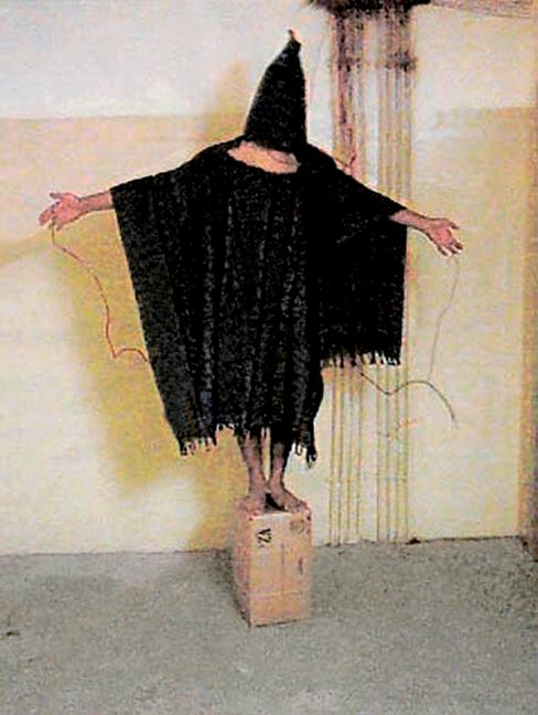 A torture victim at the Abu Ghraib prison in Iraq in May 2004. For many Israelis, October 7 was what September 11 was for Americans.