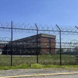 The Rikers Island jail complex is shown in the Bronx borough of New York, on Tuesday, May 7, 2024. AP Photo/Ted Shaffrey, File