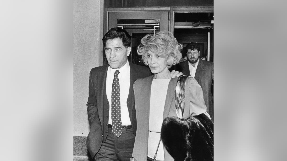 Sonny Franzese and his wife Tina walk into court looking concerned.