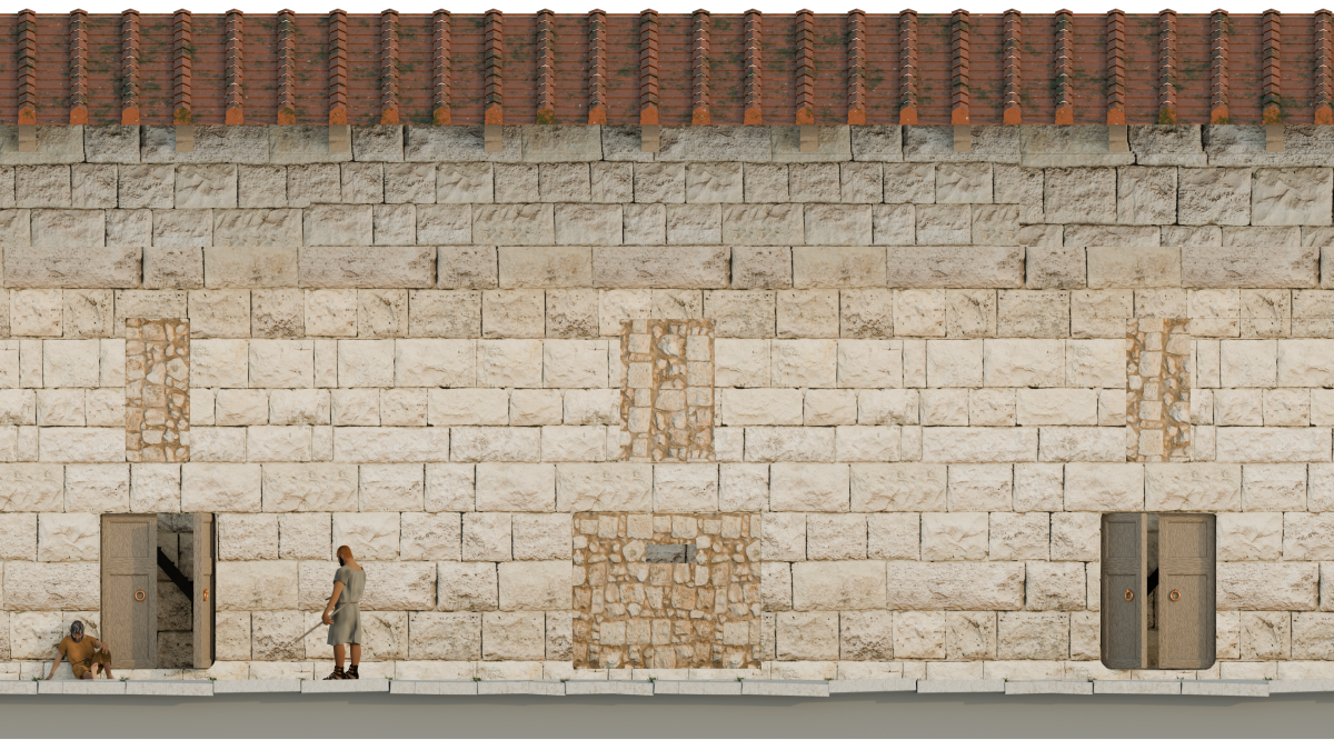 Reconstruction of an ancient Roman prison