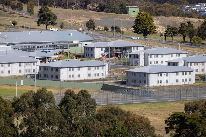 A wide angle shot of Risdon Prison in Tasmania.