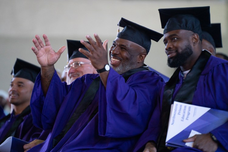 Michael Broadway in cap and gown