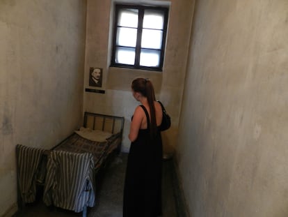 Iului Maniu's cell in the former Sighet prison in Bucharest, Romania.