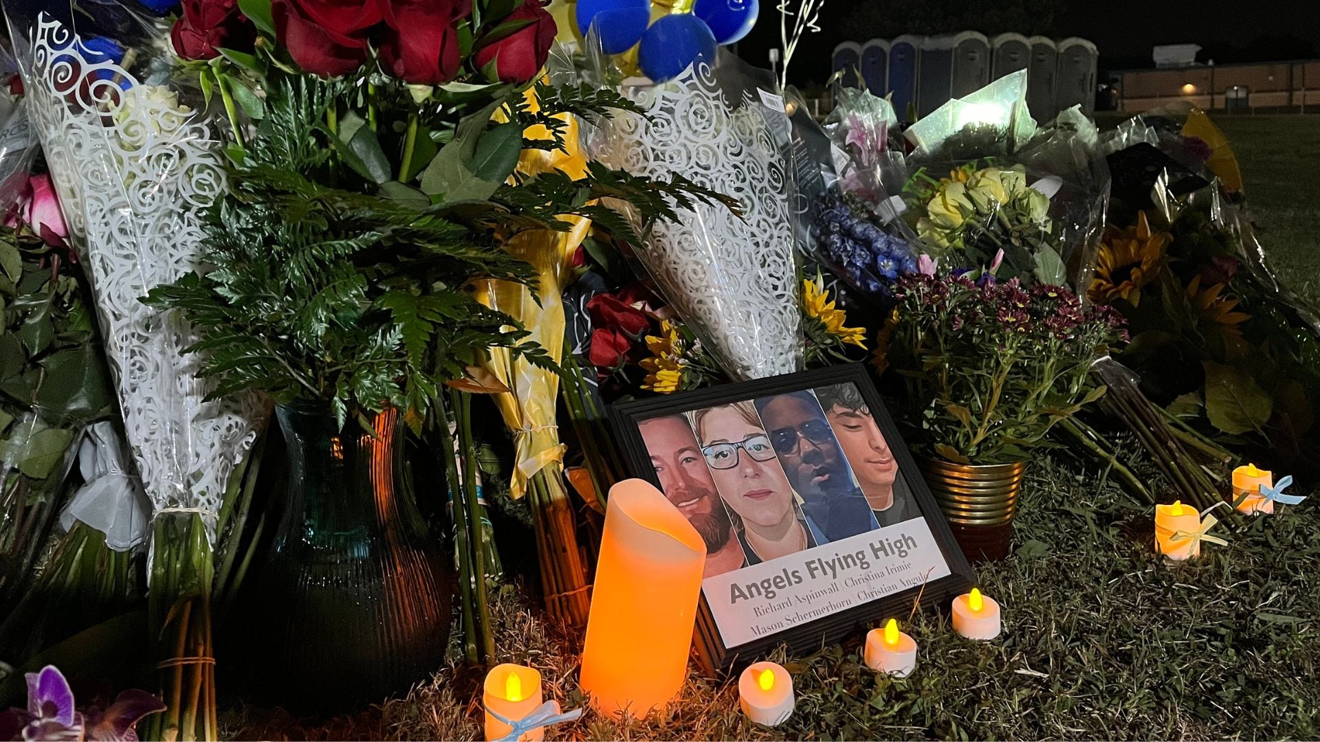 A memorial was made for the victims of the mass shooting at Apalachee High School on...