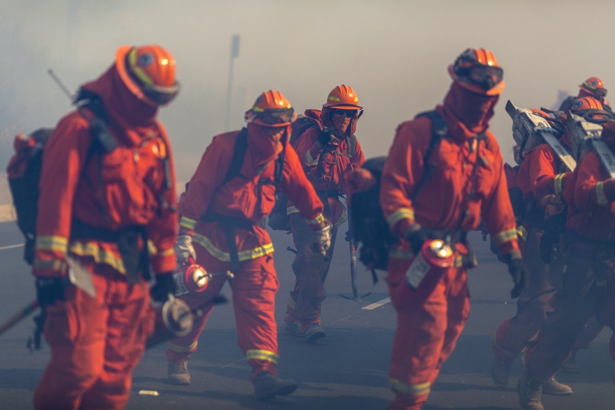 california inmate wildfires