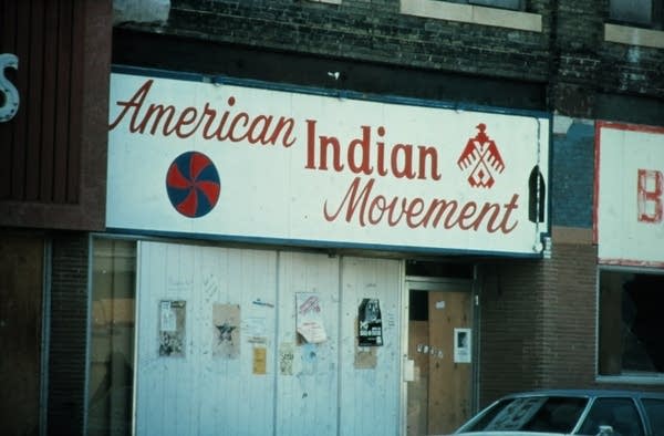 A storefront for the American Indian Movement